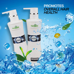 Herbishh Ice Spa Hair Shampoo & Conditioner Set Natural Hair Shampoo Formula with Vitamins & Nutrients – Nourishing Hair Care Shampoo & Conditioner