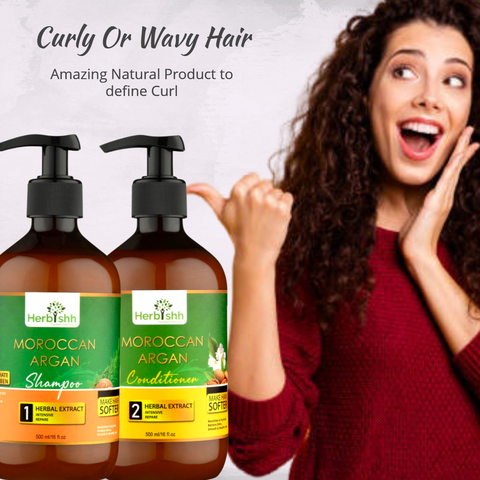 Herbishh Argan Oil Shampoo and Conditioner Set