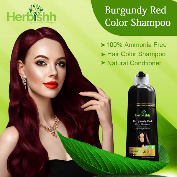 Burgundy Red Herbishh Color Shampoo