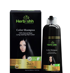 (Choose Brown or Black Shades) 2 pcs Color Shampoo + Free 1 pc  Argan Hair Mask