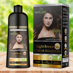 (Choose Brown or Black Shades) 2 pcs Color Shampoo + Free 1 pc  Argan Hair Mask